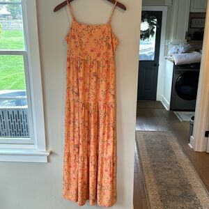 Orange maxi dress